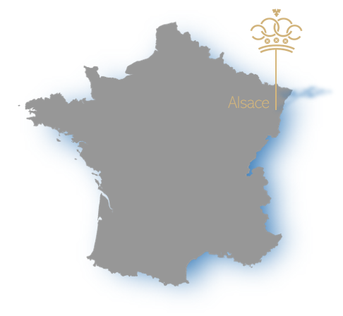 Alsace region map