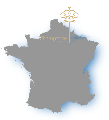 Champagne region map