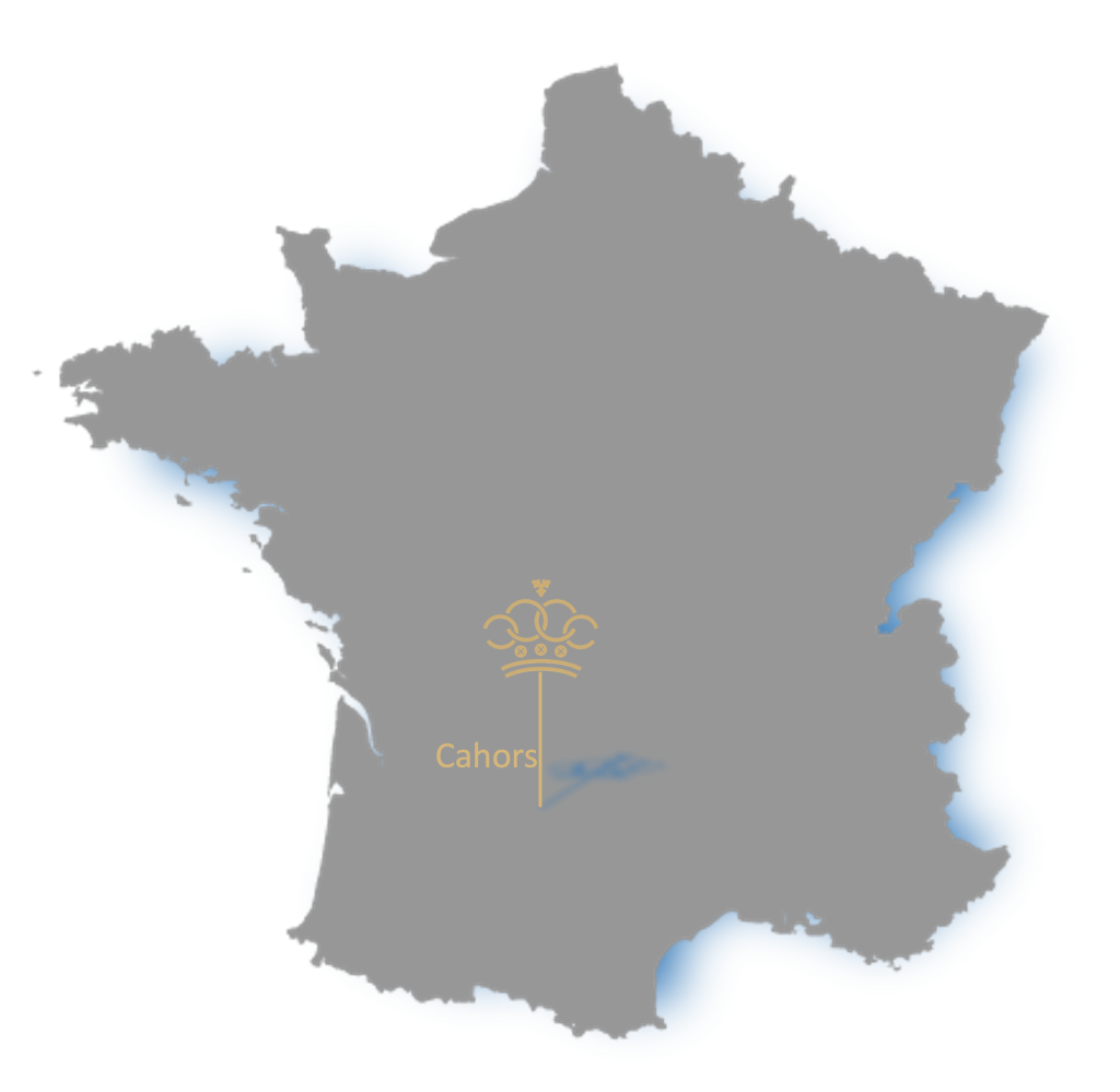 Cahors region map