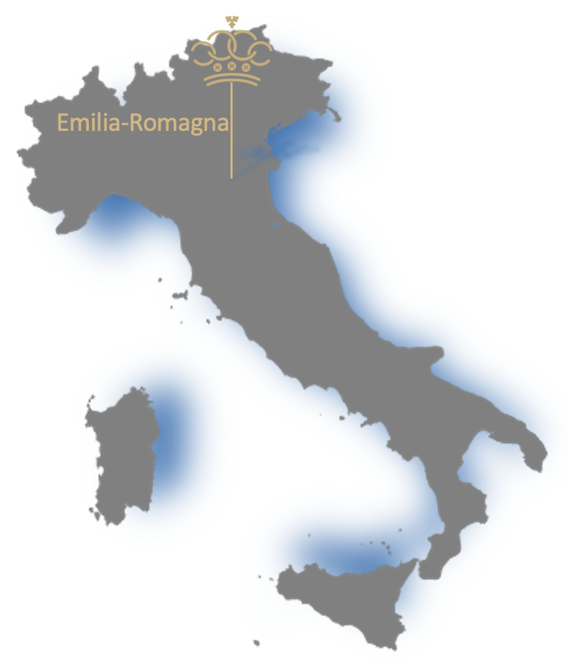 Emilia-Romagna region map