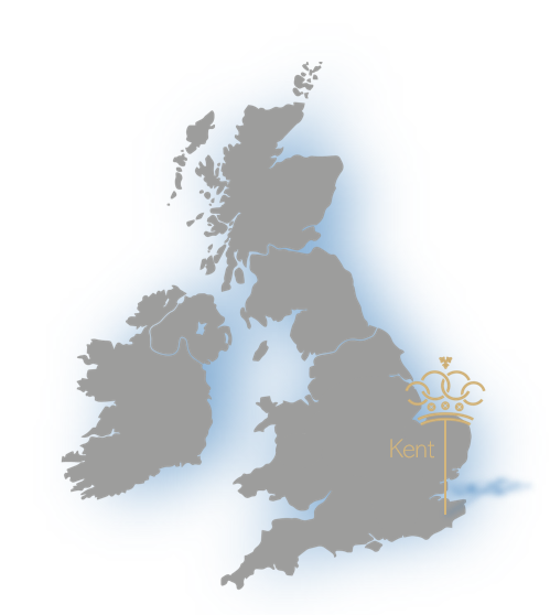 Kent region map